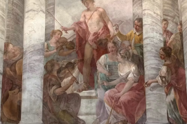 Fresco de Jacopo Guaraná “Concierto del Putte” (1776-77).