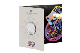 Esta imagen publicada por The Royal Mint muestra una nueva moneda coleccionable para celebrar el 60 aniversario de The Rolling Stones.