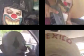 Al estilo del Joker... sicarios del Cártel Jalisco Nueva Generación aterrorizan con máscaras de payaso las calles de Tamaulipas (video)