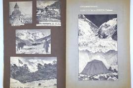 Fotos de prensa de la expedición al Everest.