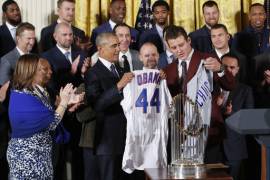 Los Cachorros de Chicago visitan a Obama en la Casa Blanca