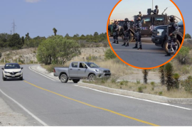 Fuerzas de seguridad se encuentran vigilando el área por tierra y aire para mantener la paz en Coahuila
