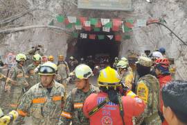 El derrumbe ocurrió el 25 de marzo en Sinaloa, cuando 25 mineros quedaron atrapados; de ellos, 21 lograron salir en una primera etapa. FOTO: Cuartoscuro