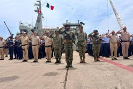 La Secretaría de Marina en el marco de la “Operación Sable” Mazatlán desplegó hoy más de 1 mil 700 elementos para el reforzamiento de seguridad en esta ciudad y puerto. FOTO: SEMAR/CUARTOSCURO.COM