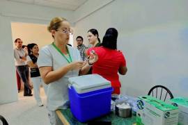 Personal de Salud Pública exhorta a la ciudadanía a vacunarse contra la influenza para prevenir enfermedades respiratorias.