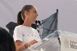 Claudia Sheinbaum presenta en Nuevo León su balance de gobierno.