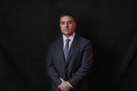 Omar García Harfuch, secretario de Seguridad y Protección Ciudadana de México, en su oficina.