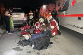 Ambos resultaron heridos; fueron trasladados al Hospital General