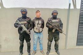 El presunto fue detenido en posesión de un arma calibre 9 milímetros en el municipio de Guadalupe, informaron fuentes allegadas a la investigación/FOTO: ESPECIAL