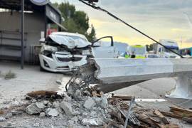 La lesionada fue trasladada al Hospital Número 2 del IMSS.