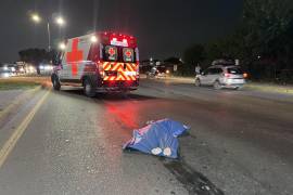 El cuerpo de la víctima quedó tendido en en bulevar Emilio Arizpe de la Maza.