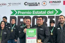 Sebastián García Flores recibió el Premio Estatal del Deporte Coahuila 2025 como Atleta Absoluto, tras un año de resultados internacionales en tiro con arco.