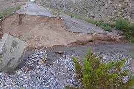 Las lluvias ocasionaron severos daños en el camino que comunica a Boquillas del Carmen con Múzquiz.