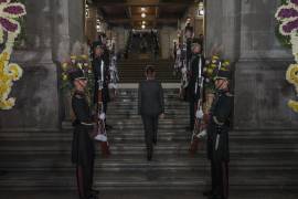 La presidenta Claudia Sheinbaum, a quien vemos aquí en la Suprema Corte de Justicia el año pasado, se ha inconformado por las investigaciones estadounidenses sobre funcionarios de su partido político.