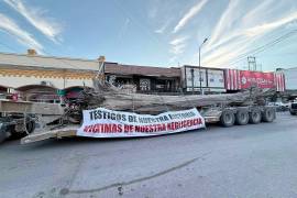 Ciudadanos y autoridades participaron en la movilización para exigir acciones por el río Sabinas.