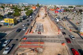 El Sistema Vial Revolución-Vasconcelos registra un avance cercano al 36 por ciento y mantiene prevista su conclusión para febrero de 2027.
