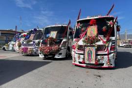 Las calles se llenaron de colores, devoción y gratitud en la peregrinación de transportistas del Sureste de Coahuila.