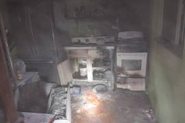 Familiares del afectado resultaron ilesos, aunque con crisis nerviosa.