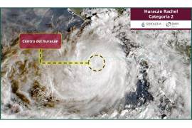El huracán Rachel alcanzó categoría 2 y genera lluvias intensas, vientos y oleaje elevado en varias regiones de México.