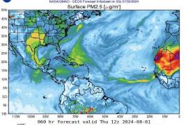 De acuerdo con el Observatorio del Aire Monterrey la llegada de polvo del Sahara incrementa las condiciones de contaminación en Nuevo León.