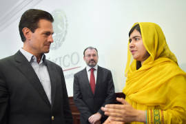 Enrique Peña Nieto recibe a Malala en Los Pinos