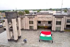 Edificio de Presidencia de Piedras Negras, municipio con más investigaciones iniciadas contra sus funcionarios (493) por presuntas faltas administrativas en 2024.