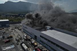 El incendio fue reportado poco después de las 15:30 horas de este lunes en el Parque Industrial Finsa/FOTO: CORTESÍA