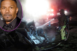 Jamie Foxx salva a un hombre atrapado en un coche en llamas