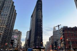 El edificio Flatiron situado en el centro de Manhattan en Nueva York.