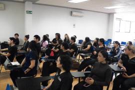 Autoridades universitarias inauguraron el curso en el auditorio de la Facultad de Odontología Unidad Laguna.