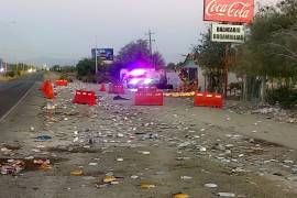 En la carretera 30, en donde está la capilla, los fieles dejaron muestra de su poca educación.