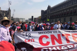 La Coordinadora Nacional de Trabajadores de la Educación (CNTE) anunció una nueva marcha en la Ciudad de México el 15 de diciembre de 2023