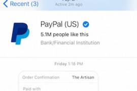 Messenger se alía con PayPal para hacer transferencias