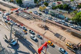 El colector de avenida Fundadores registra un avance físico del 75 por ciento, de acuerdo con autoridades municipales.