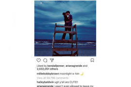 Ariana Grande opina sobre la foto de Millie Bobby Brown con Jacob Sartorius