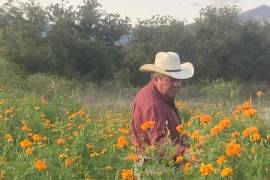 Ildefonso Mata Verduzco estima que la cosecha de flores en La Madrid podría disminuir hasta 50% respecto a temporadas con mejores condiciones de humedad.