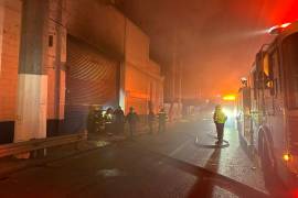 Elementos de distintas corporaciones trabajaron en la sofocación del incendio que afectó a tres bodegas