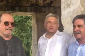 AMLO se carga de energía en Palenque con Silvio Rodríguez y el presidente de Cantabria