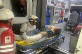 El joven fue trasladado para su atención médica.