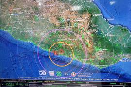 SSN reportó que un sismo de magnitud 4.9 con epicentro a 15 kilómetros al oeste de San Marcos, Guerrero, esto cerca de las 14:24 horas.