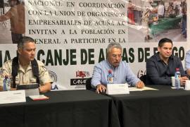 Aportan empresarios de Acuña 50 mil pesos para campaña de desarme