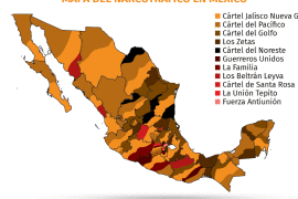 El nuevo mapa del narco en México... Cártel Jalisco Nueva Generación se extiende en 27 entidades del país