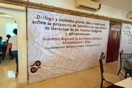 El Salón Los Arcos de Múzquiz, Coahuila, fue sede de la jornada de consulta sobre la nueva legislación indígena.
