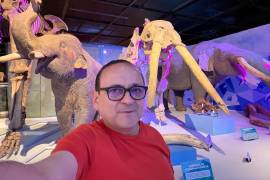 El comediante compartió su recorrido por las distintas salas del Museo del Desierto.