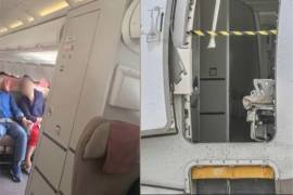 El sujeto abrió la puerta del avión momentos antes de aterrizar en Seúl.