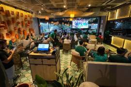 Los saltillenses abarrotaron los restaurantes para ver el partido entre México y Corea del Sur.