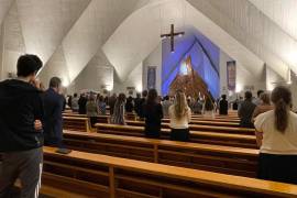 La misa en memoria del ex rector del Tec de Monterrey, David Noel Ramírez Padilla, recientemente fallecido se realizó este martes en el Santuario de Nuestra Señora de Fátima, ubicada en el municipio de San Pedro.