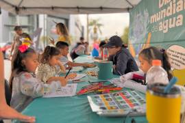 Niños y niñas participaron en dinámicas interactivas sobre el cuidado del agua en el rally organizado por SIMAS Torreón.