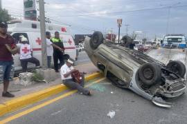 El hombre fue trasladado para su atención médica.