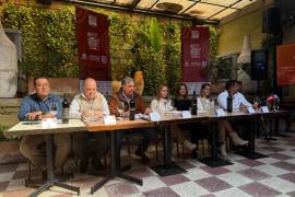 La rueda de prensa para promocionar el evento de los productores de vino en la región de Coahuila se celebró este miércoles, en Monterrey.